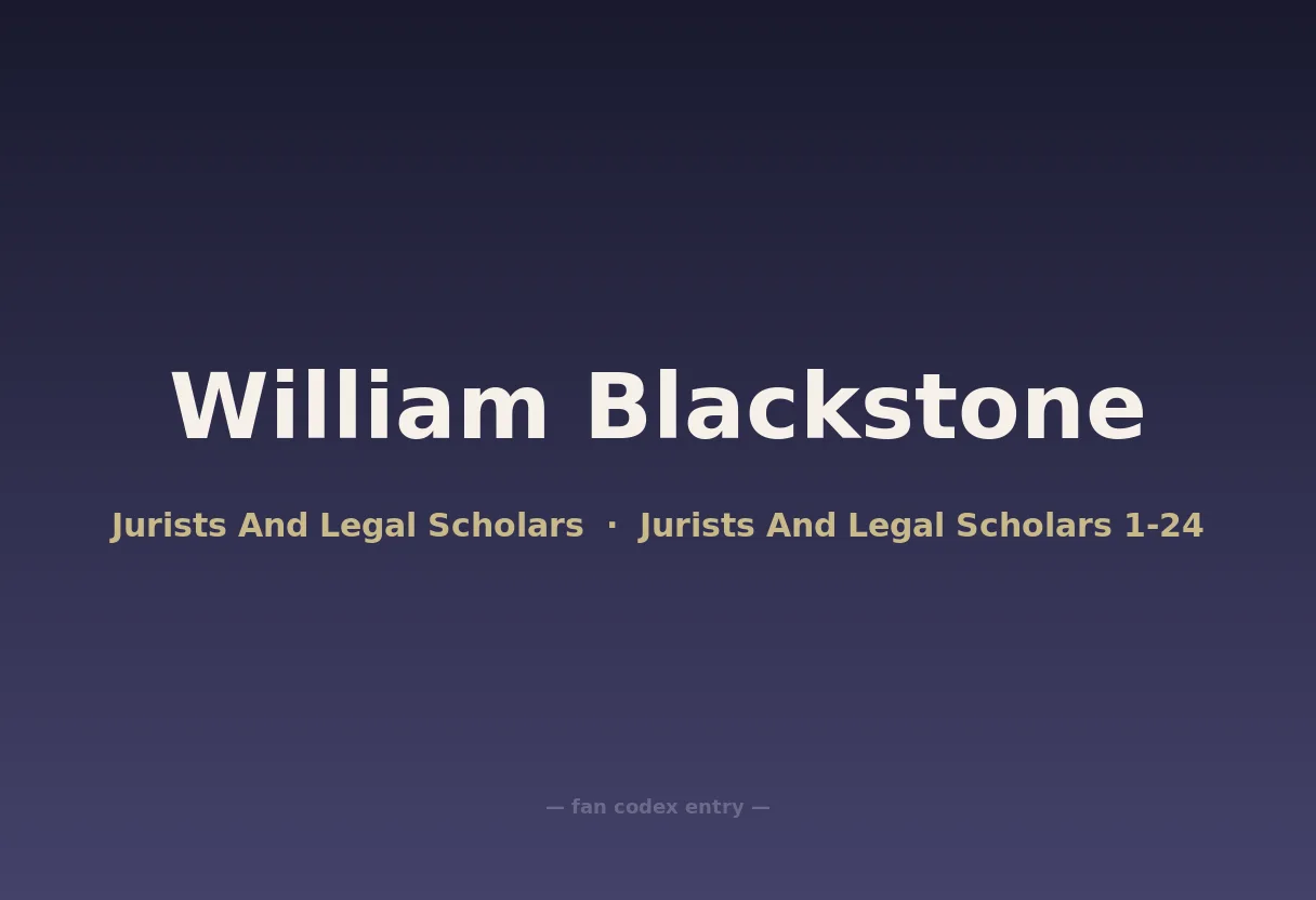 William Blackstone